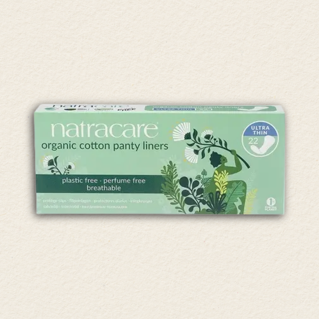 Natracare Organic Cotton Ultra Thin Panty Liners – 22 Count (1 Pack)